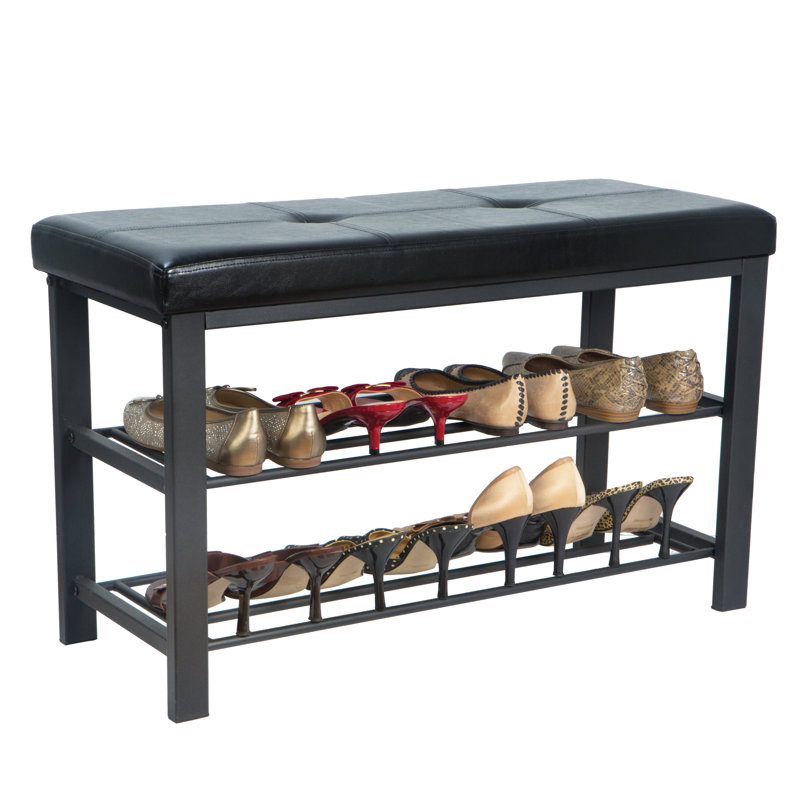 Winston Porter Kolten Entryway Upholstered Shoe Storage Bench & Reviews Wayfair